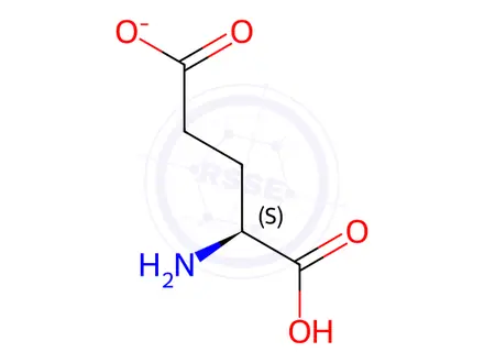 Chemical structure of L-Glutamic Acid Monopotassium Salt Monohydrate
