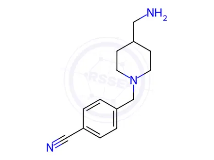 Chemical structure of 4-(4-AMinoMethyl-piperidin-1-ylMethyl)-benzonitrile hydrochloride