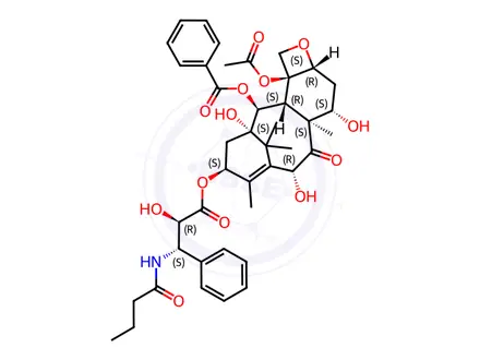 Chemical structure of Docetaxel Impurity 61 (10-Deacetyl Paclitaxel Propyl Analogue)