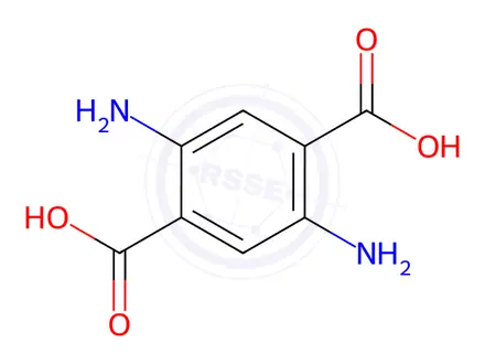 Chemical structure of 2,5-Diaminoterephthalic acid