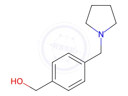 Chemical structure of (4-(Pyrrolidin-1-ylmethyl)phenyl)methanol