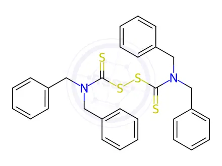 Chemical structure of Disulfiram Impurity 16 (Tetrabenzylthiuram Disulfide)