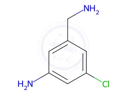 Chemical structure of 3-AMINO-5-CHLORO-BENZENEMETHANAMINE DIHYDROCHLORIDE