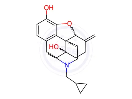 Chemical structure of Nalmefene methiodide