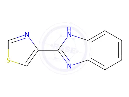 Chemical structure of Thiabendazole