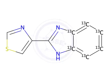 Chemical structure of Thiabendazole-13C6