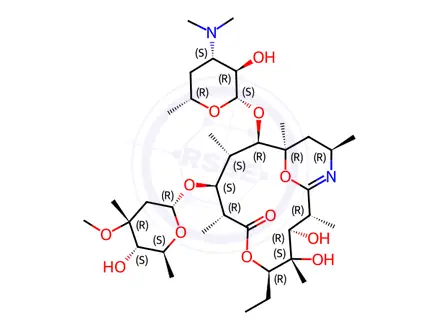 Chemical structure of Erythromycin Impurity 46