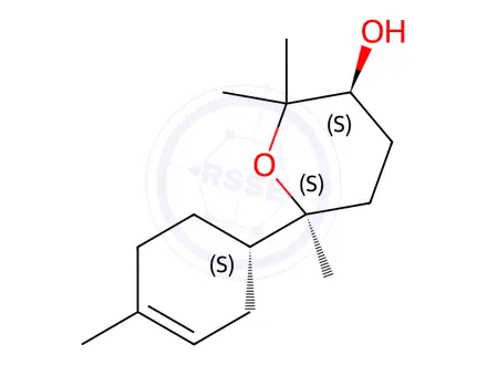 Chemical structure of Bisabolol oxide A