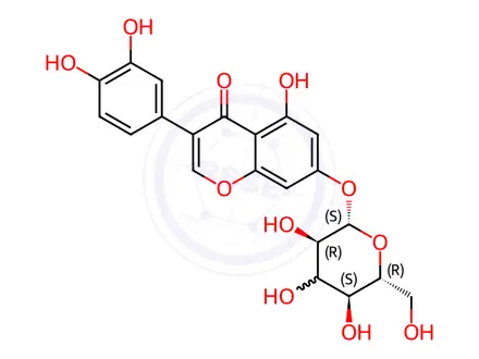 Chemical structure of Orobol 7-O-Glucoside