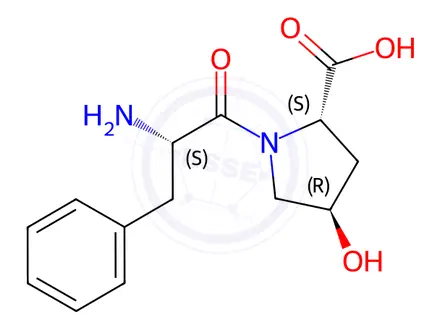 Chemical structure of trans-4-Hydroxy-1-L-phenylalanyl-L-proline
