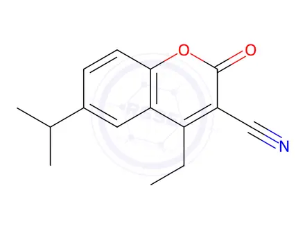 Chemical structure of 4-Ethyl-6-isopropyl-2-oxo-2H-chromene-3-carbonitrile