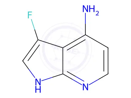 Chemical structure of 4-Amino-3-fluoro-7-azaindole