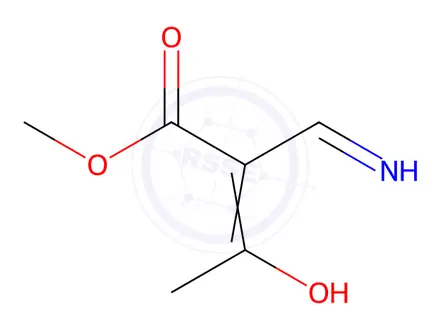 Chemical structure of Butanoic acid, 2-(aminomethylene)-3-oxo-, methyl ester (9CI)