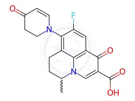 Chemical structure of Nadifloxacin Impurity 1