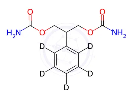 Chemical structure of Felbamate-d5