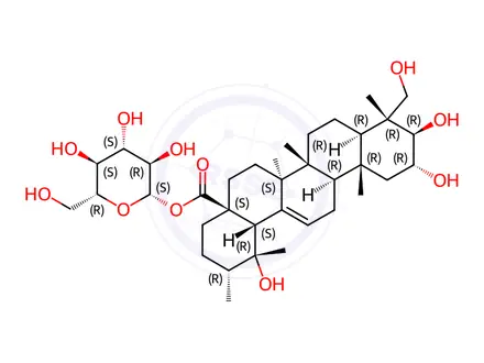 Chemical structure of niga-ichigoside F1