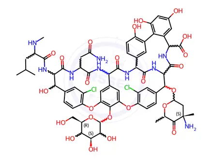 Chemical structure of Vancomycin Hydrochloride Impurity 28 (Balhimycin)