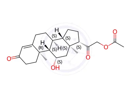 Chemical structure of Corticosterone-21-Acetate