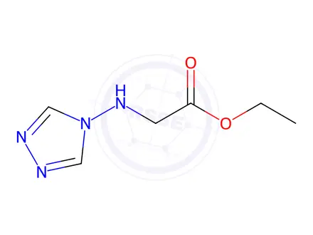 Chemical structure of Glycine, N-4H-1,2,4-triazol-4-yl-, ethyl ester (9CI)