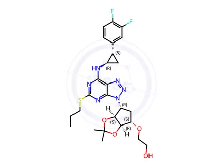 Chemical structure of Ticagrelor Impurity D