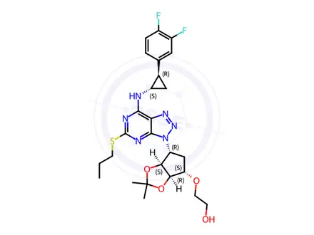 Chemical structure of Ticagrelor Impurity 114