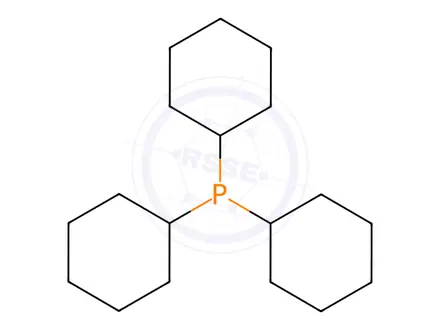 Chemical structure of Tricyclohexyl Phosphine