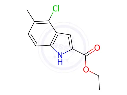 Chemical structure of Ethyl 4-chloro-5-methyl-1h-indole-2-carboxylate