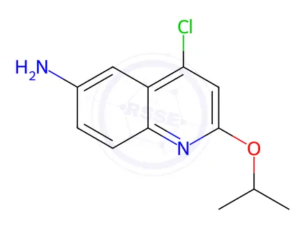 Chemical structure of 4-Chloro-2-isopropoxyquinolin-6-amine
