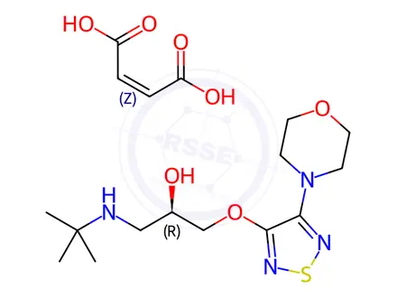 Chemical structure of Dextimolol Maleate