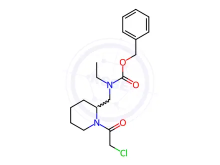 Chemical structure of Benzyl ((1-(2-chloroacetyl)piperidin-2-yl)methyl)(ethyl)carbamate