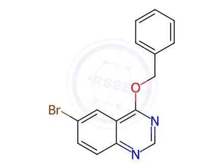 Chemical structure of Quinazoline, 6-bromo-4-(phenylmethoxy)-