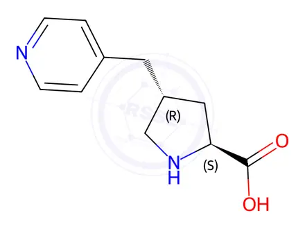 Chemical structure of (2S,4R)-4-(pyridin-4-ylMethyl)pyrrolidine-2-carboxylic acid dihydrochloride