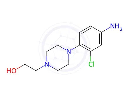 Chemical structure of 2-[4-(4-AMINO-2-CHLORO-PHENYL)-PIPERAZIN-1-YL]-ETHANOL DIHYDROCHLORIDE