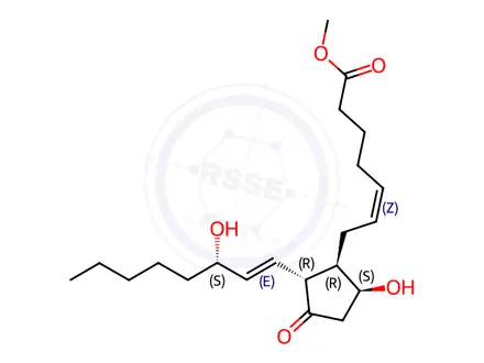 Chemical structure of prostaglandin D2 methyl ester