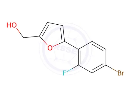 Chemical structure of (5-(4-Bromo-2-fluorophenyl)furan-2-yl)methanol
