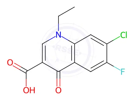 Chemical structure of Norfloxacin impurity A