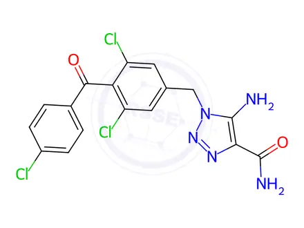 Chemical structure of Carboxyamidotriazole