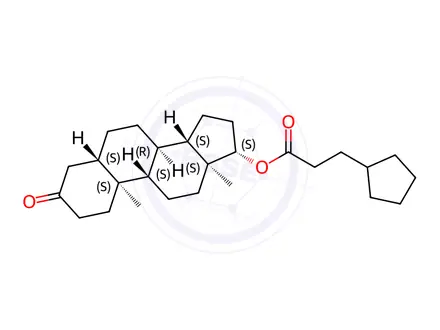 Chemical structure of Dihydrotestosterone Cypionate
