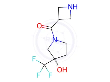 Chemical structure of azetidin-3-yl(3-hydroxy-3-(trifluoromethyl)pyrrolidin-1-yl)methanone