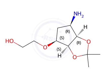 Chemical structure of Ticagrelor Impurity 117