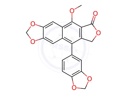 Chemical structure of Lignan J1(P)