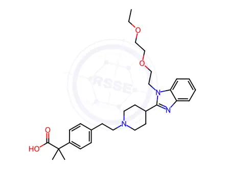 Chemical structure of Bilastine Impurity 54