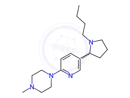 Chemical structure of 1-(5-(1-Butylpyrrolidin-2-yl)pyridin-2-yl)-4-methylpiperazine