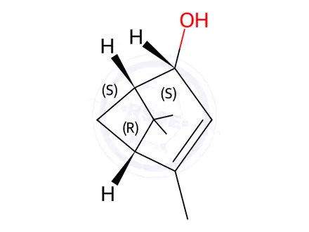 Chemical structure of (S)-trans-Verbenol