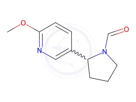 Chemical structure of 2-(6-Methoxypyridin-3-yl)pyrrolidine-1-carbaldehyde