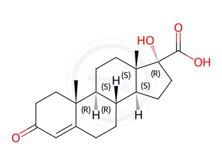 Chemical structure of Hydrocortisone Impurity 127