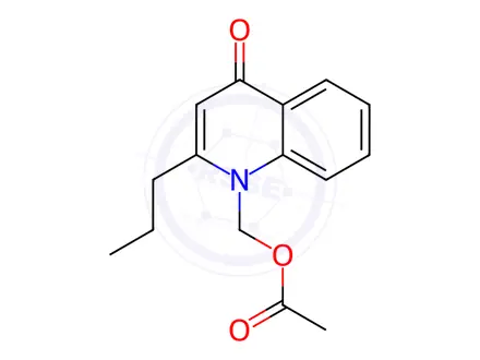 Chemical structure of (4-Oxo-2-propylquinolin-1(4H)-yl)methyl acetate