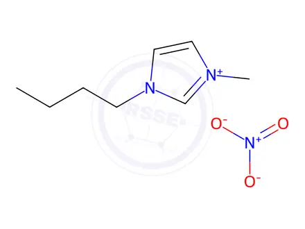 Chemical structure of 1-Butyl-3-methylimidazolium nitrate