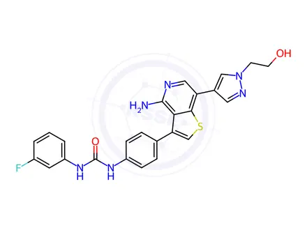 Chemical structure of Ilorasertib