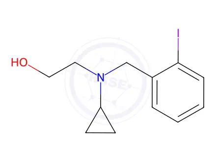 Chemical structure of 2-(Cyclopropyl(2-iodobenzyl)amino)ethanol